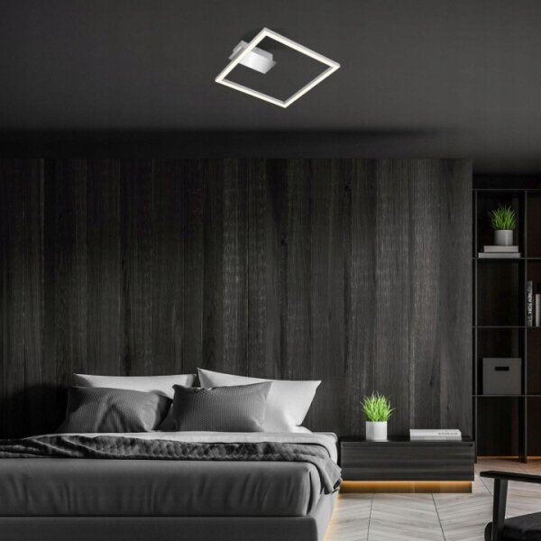 Briloner 3780-014-LED Plafonier FRAME LED/14W/230V 26,5x25 cm crom mat