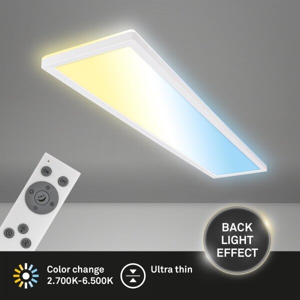 Briloner 7533-016 -LED panou aplicat compatibil cu dimmer TAVA LED/36W/230V 2700-6500K 98x20 cm+telecomandă
