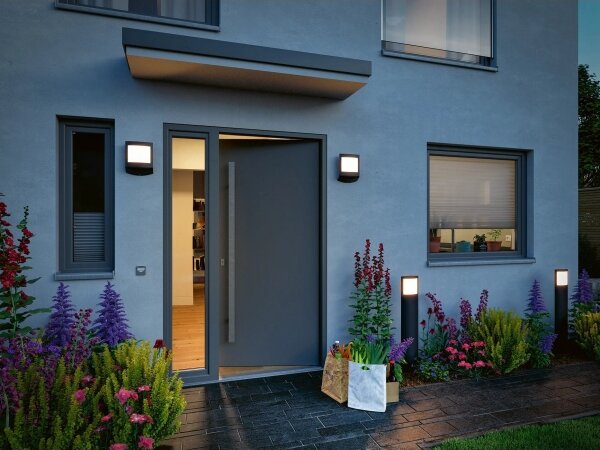 Paulmann 94515 - LED/8,5W IP44 Lampă de exterior cu senzor PADEA 230V antracit