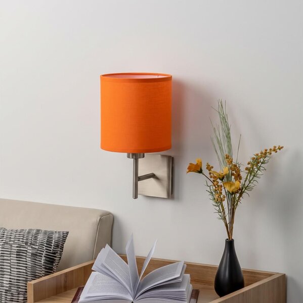 BRILAGI - Aplica de perete LED NUBILA 1xE27/60W/230V crom mat/portocaliu