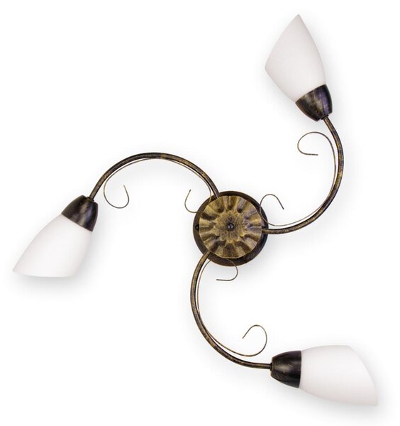 BRILAGI - Plafonieră VINE 3xE27/40W/230V diam. 75 cm patină/alamă
