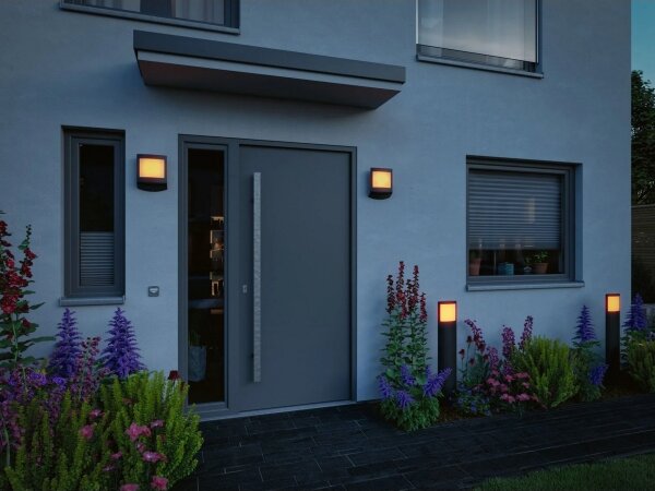 Paulmann 94515 - LED/8,5W IP44 Lampă de exterior cu senzor PADEA 230V antracit