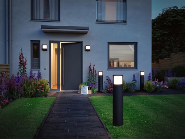 Paulmann 94514 - LED/8,5W IP44 Lampă de exterior cu senzor PADEA 230V antracit