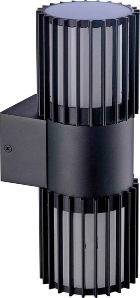 BRILAGI - Aplica de perete pentru exterior ARMOR 2xGU10/35W/230V IP44 neagră