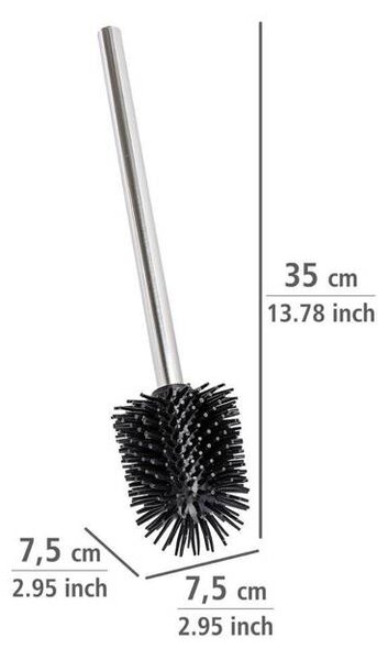 Wenko perie de toaletă negru-argint 21799100
