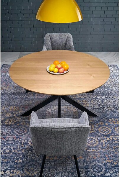 Masa extensibila 120 ACORD, stejar/negru