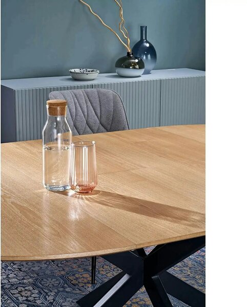Masa extensibila 120 ACORD, stejar/negru
