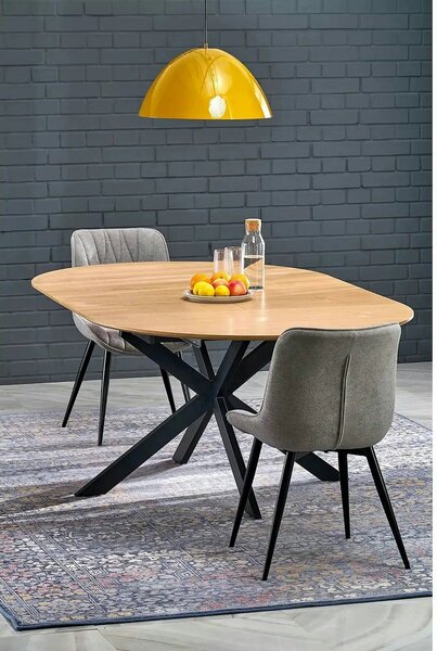 Masa extensibila 120 ACORD, stejar/negru