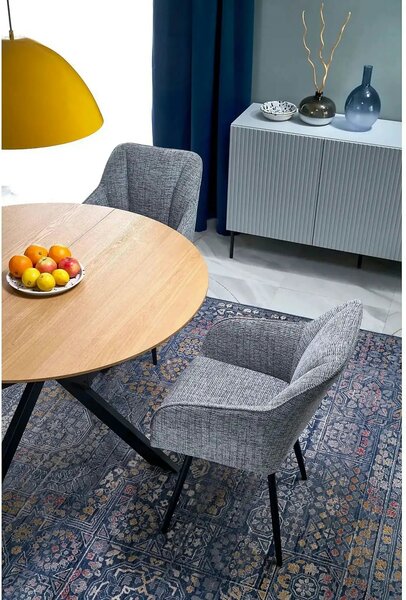 Masa extensibila 120 ACORD, stejar/negru