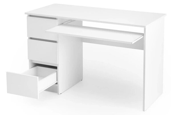 Birou CINO, alb, PAL laminat, 120x50x77 cm