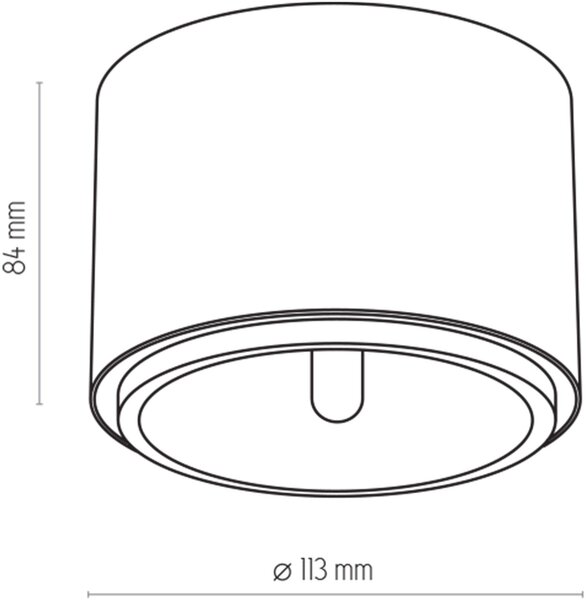TK Lighting Moris lampă de tavan 1x12 W auriu 3349