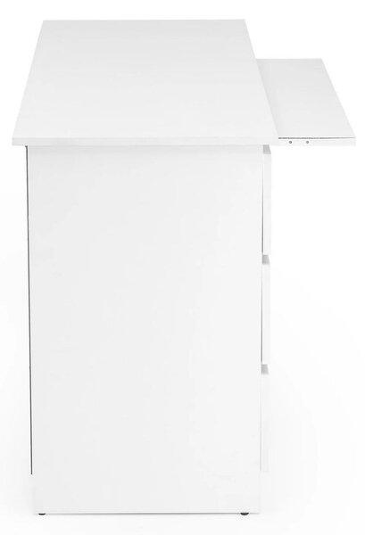 Birou CINO, alb, PAL laminat, 120x50x77 cm