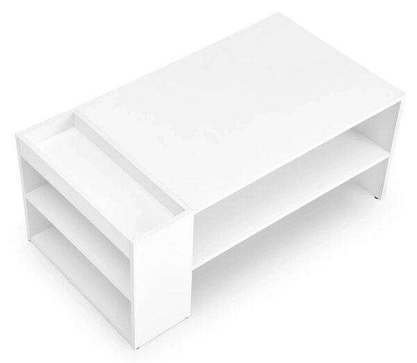 Masuta cafea MURCIA, alb, PAL laminat, 100x55x42 cm