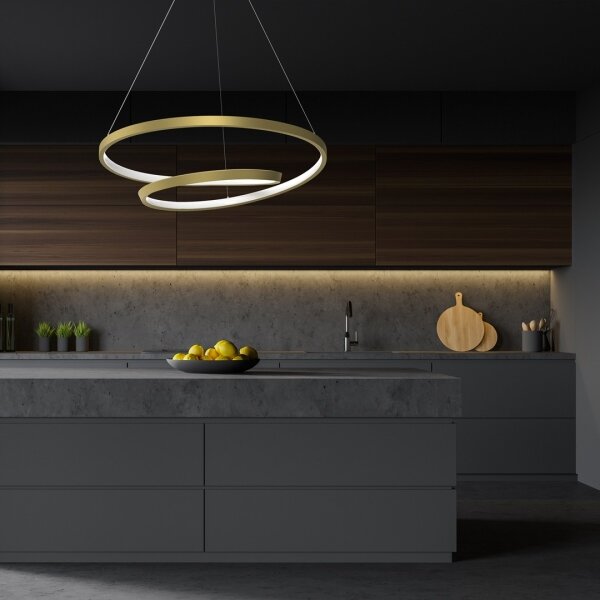 Lustră LED pe cablu LUCERO LED/48W/230V aurie