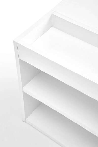 Masuta cafea MURCIA, alb, PAL laminat, 100x55x42 cm