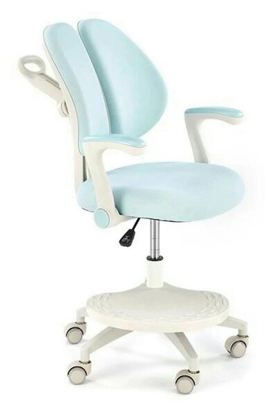 Scaun birou PANCO, albstru deschis/bej, stofa/polipropilena, 58x77x88/