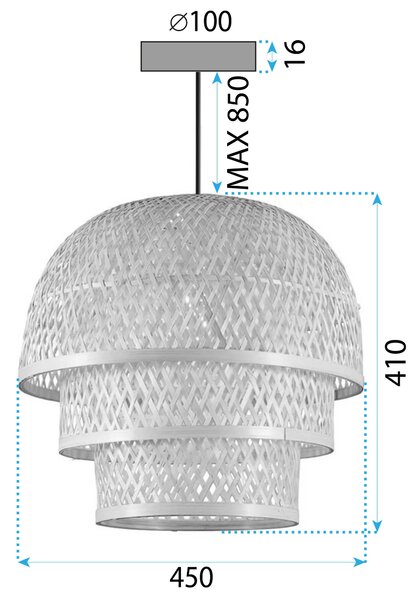 Lampă de tavan Bamboo APP1629-1CP