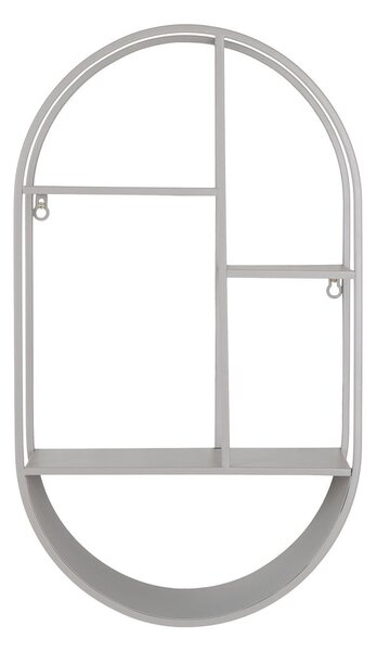 Raft gri deschis etajat din metal 35 cm Feira – House Nordic