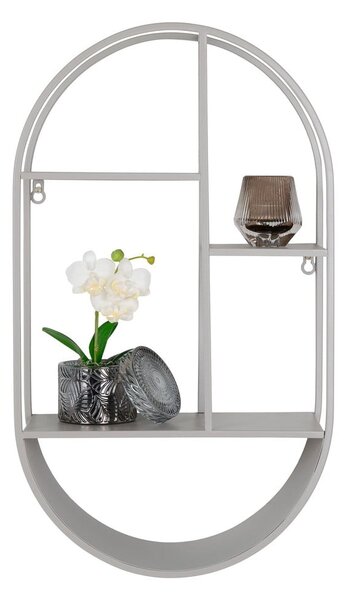Raft gri deschis etajat din metal 35 cm Feira – House Nordic