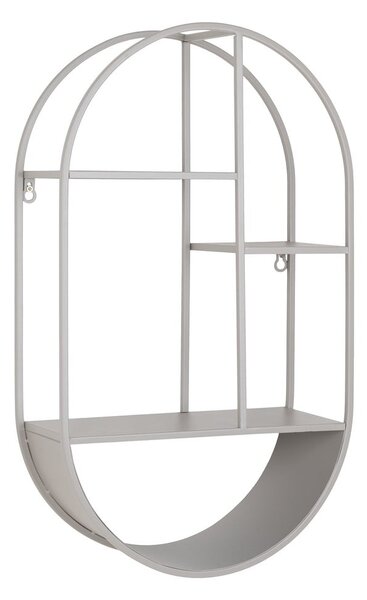 Raft gri deschis etajat din metal 35 cm Feira – House Nordic