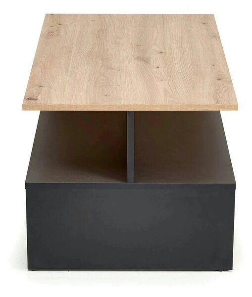Masuta cafea IVA, stejar artisan/negru, PAL laminat, 90x51x43 cm