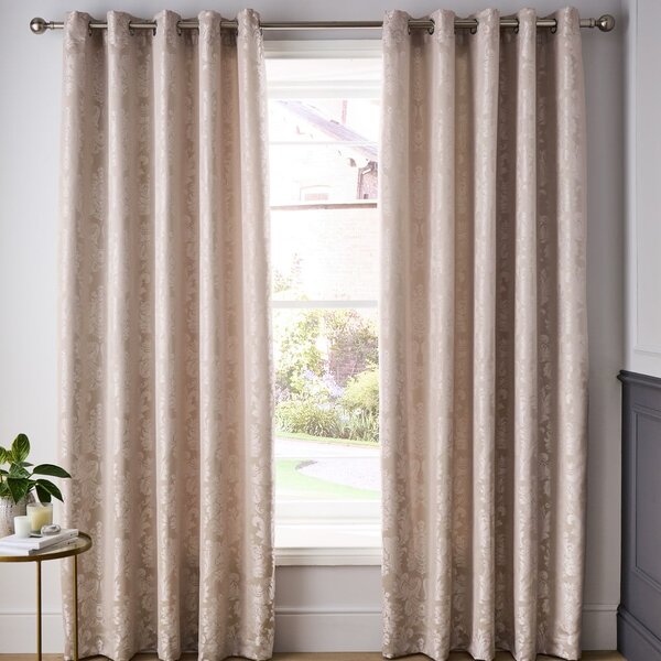 Draperii bej 2 buc. din damasc 229x229 cm Damask Jacquard – Catherine Lansfield