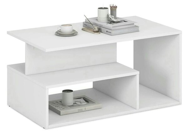 Masuta cafea IVA, alb, PAL laminat, 90x51x43 cm