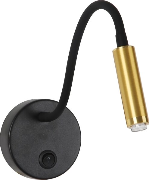 Lampă flexibilă dimabilă de perete Brilagi MAYA 1xG9/4W/230V negru/auriu