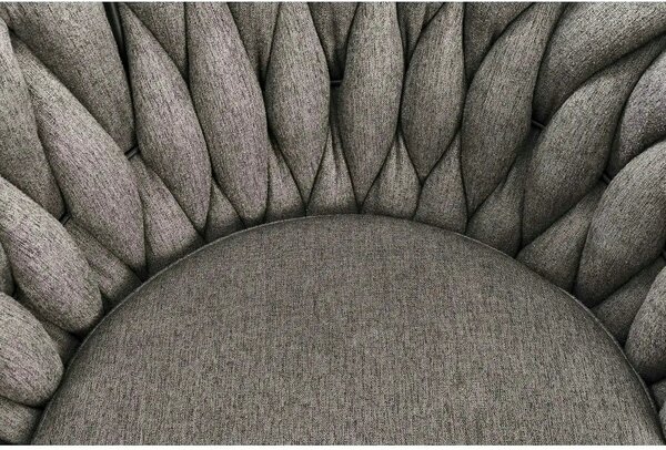 Scaun bar textil H125, gri - Nea 15, stofa clasica/otel, 53x54x90/105