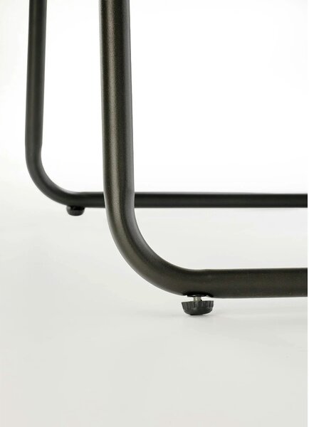 Set gradina HUDSON, gri/negru, stofa clasica/plasa/metal/sticla, cu ma