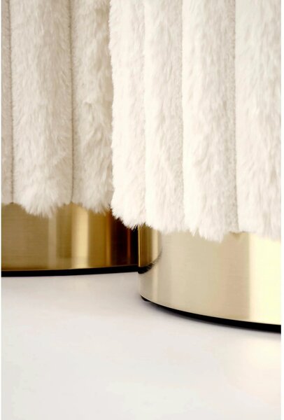Set 2 taburete FIDO, stofa crem