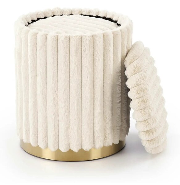 Set 2 taburete FIDO, stofa crem