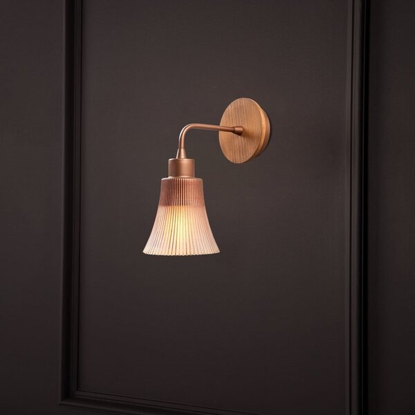 Aplică de perete arămie ø 13 cm Foca – Opviq lights