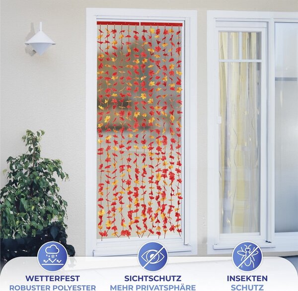 Draperie roșie 90x190 cm cu prindere la ușă Indian Summer – Maximex