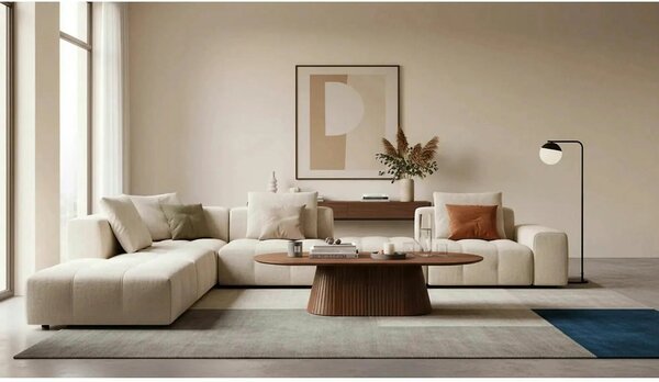 Masuta cafea GISELA, nuc, 120x60x46 cm