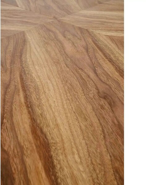 Masa extensibila BARON, nuc/negru, 200-350x100x75 cm