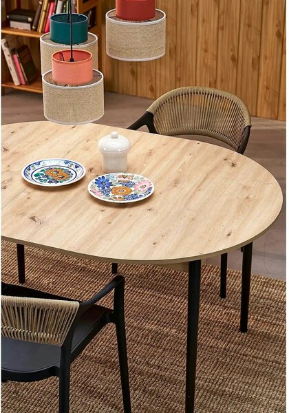 Scaun gradina K582, negru, polipropilena, 56x55x78 cm
