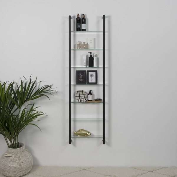 Raft negru etajat din metal 46 cm Cubic – Spinder Design