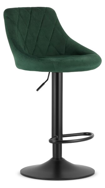 Scaun Bar Kona Baza Neagra , Catifea Verde