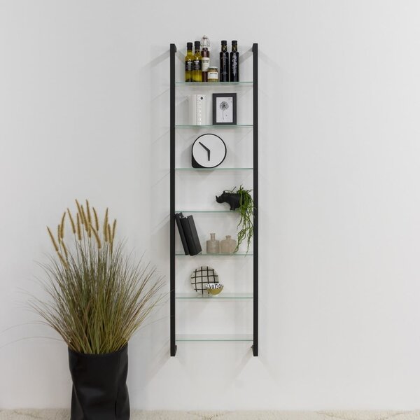 Raft negru etajat din metal 46 cm Cubic – Spinder Design