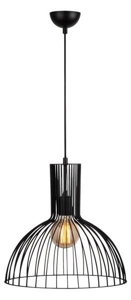 Lustră neagră cu abajur din metal ø 38 cm Fellini – Opviq lights