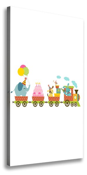 Tablou pe pânză tren vesel