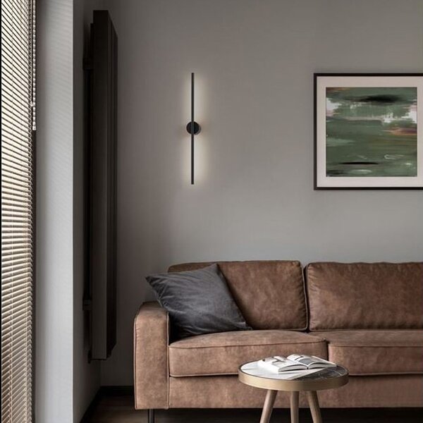 Aplica LED de perete, design liniar, 820 lm, lumina alb neutra, IP20
