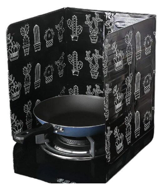 Protectie aragaz pentru gatit antistropire din aluminiu cu model