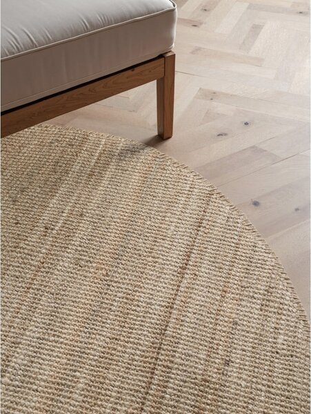 Covor taupe rotund din iută ø 160 cm Bouclé Jaipur – Hanse Home