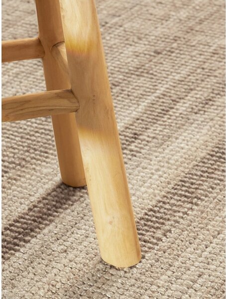 Covor taupe rotund din iută ø 160 cm Bouclé Jaipur – Hanse Home