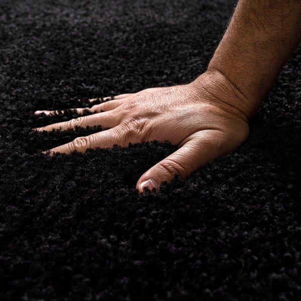 Covor antracit Shaggy Soft 200/290 cm
