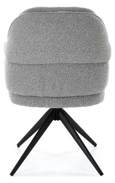 Scaun K570, gri/negru, stofa/otel, 61x70x92 cm