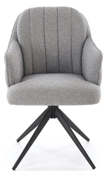 Scaun K570, gri/negru, stofa/otel, 61x70x92 cm