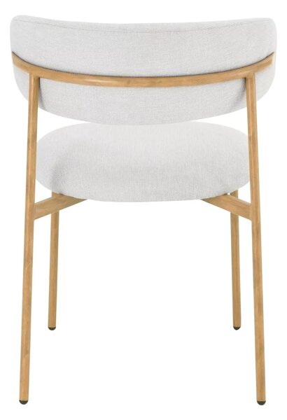 Scaun ELTON D, bej deschis - Brego 22/stejar, stofa clasica/metal, 56x